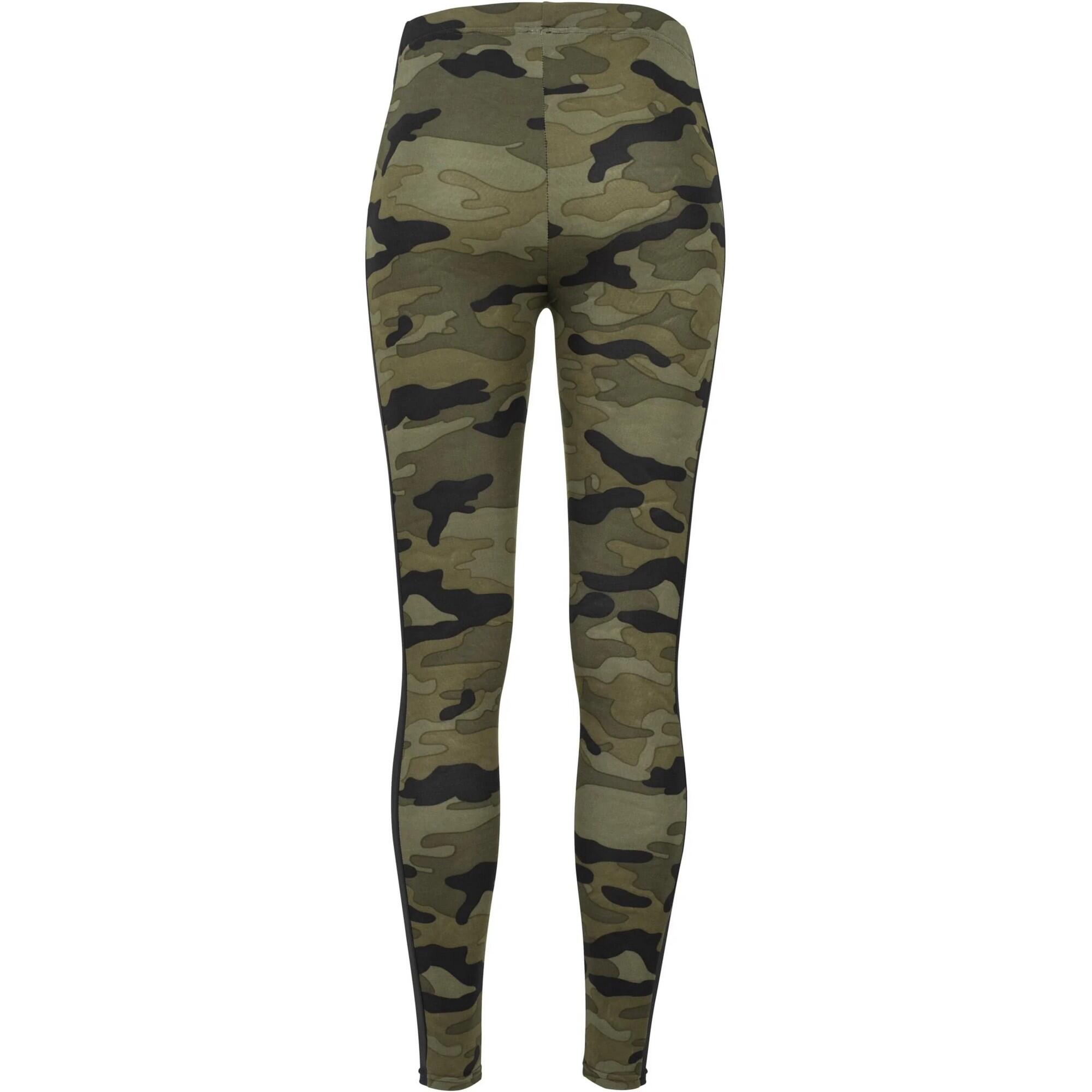 Legging Motif/style Camouflage Et Rayure Femme (Forêt Camouflage / Noir) 2/4