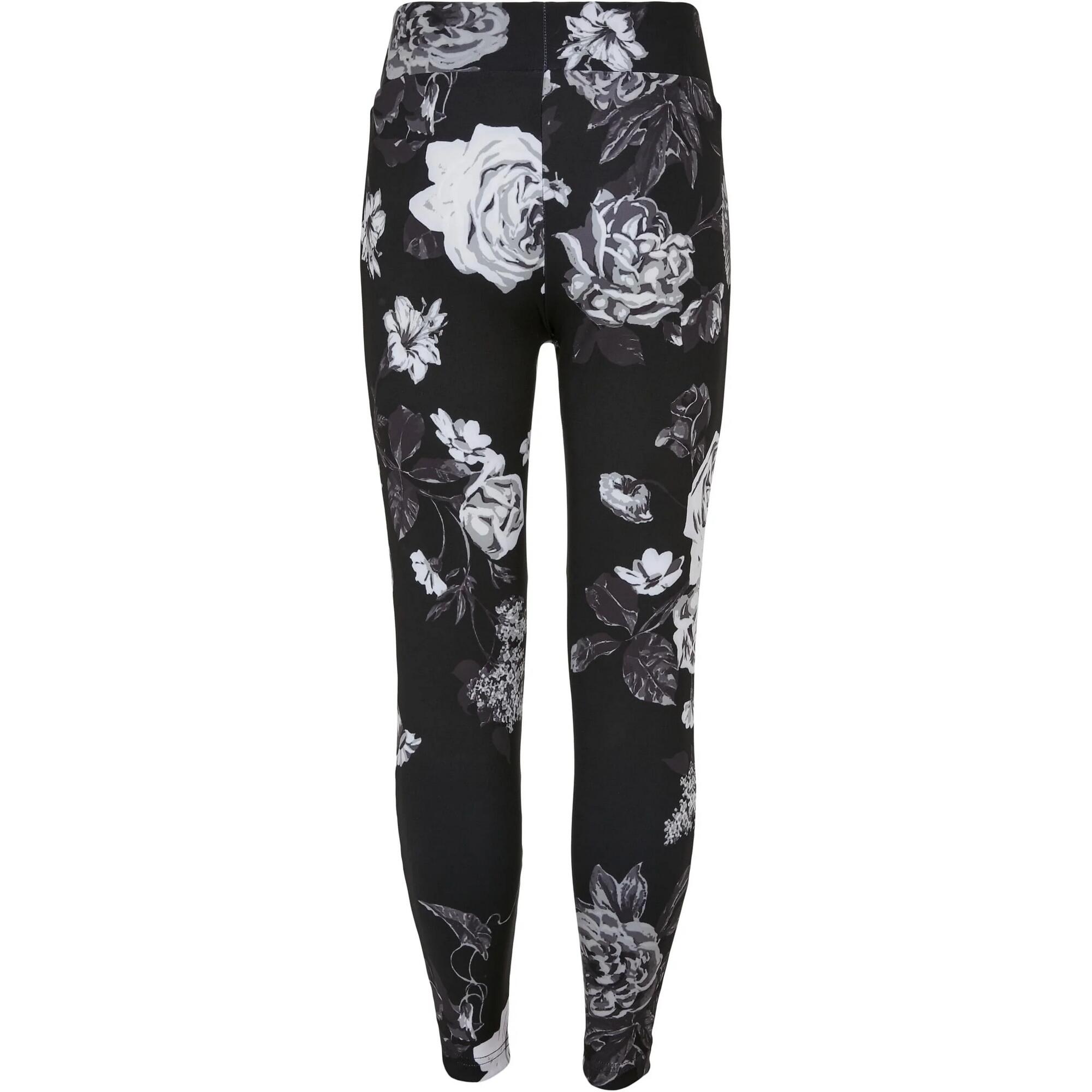 Pantacollant Fiore Stampa Su Intera Superficie Ragazze Urban Classics Tech Fiore 2/3