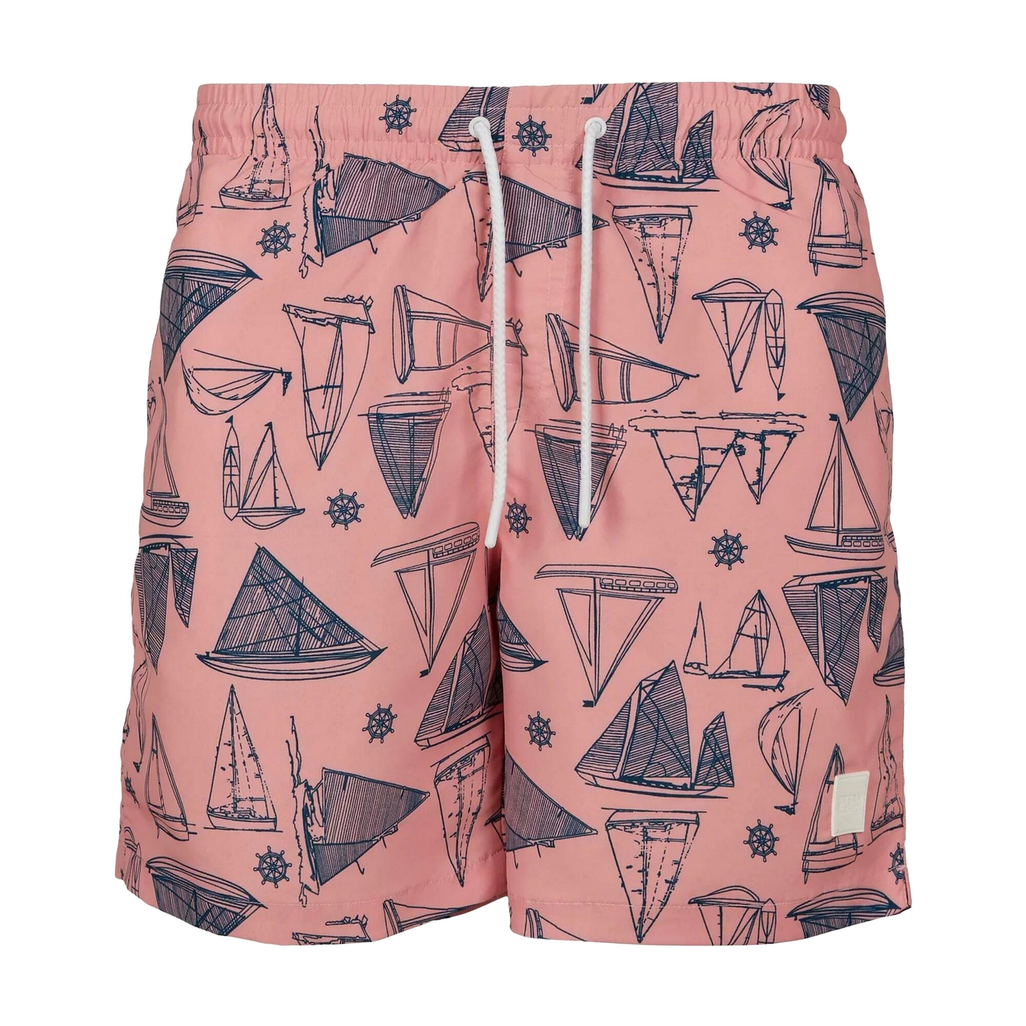 URBAN CLASSICS Calções de banho com padrão para homem Rosa Claro