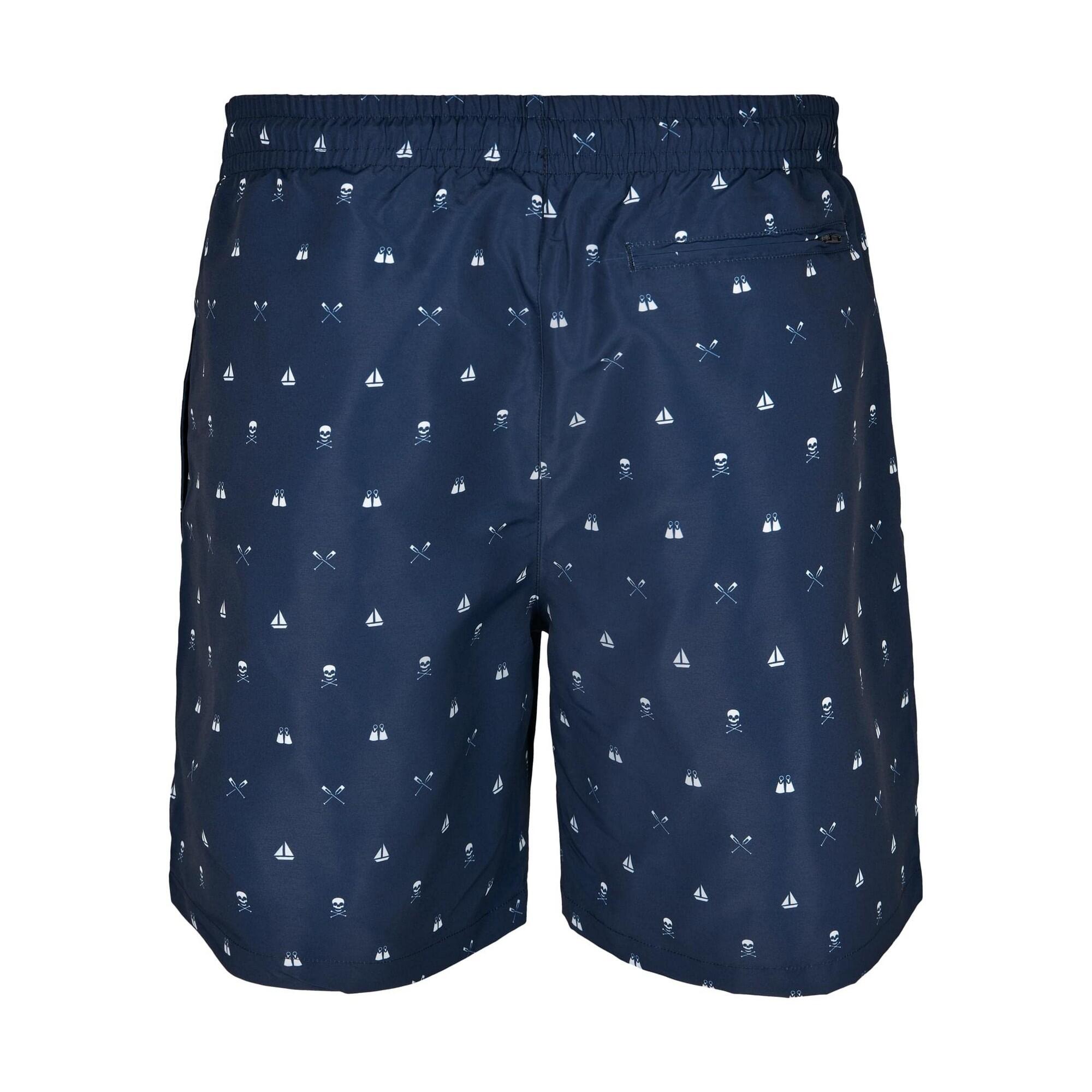 Costume Da Bagno A Pantaloncino Fantasia Uomo Urban Classics Blu 2/2