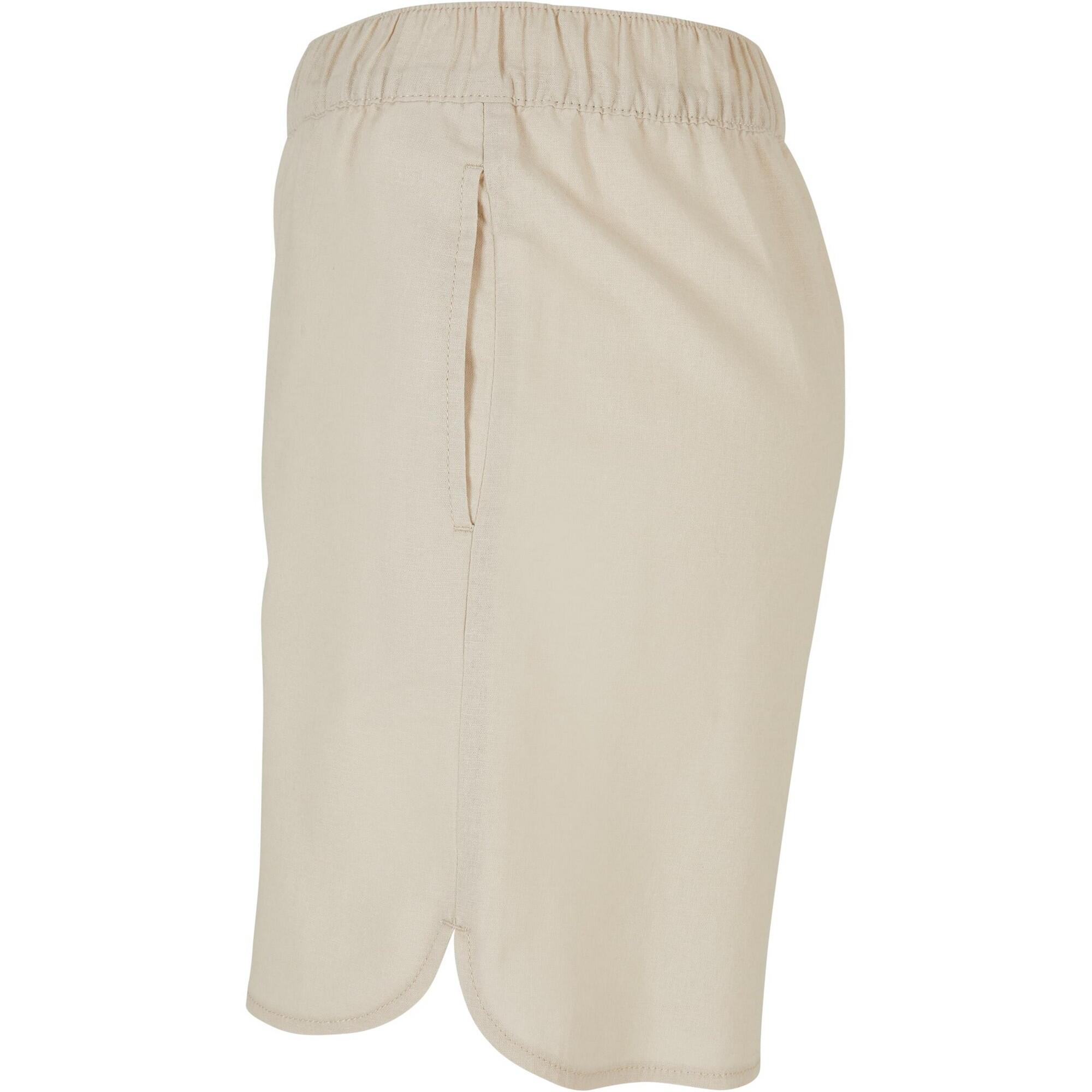 Pantaloncini Casual Donna Urban Classics Morbido Erba Marina 3/4