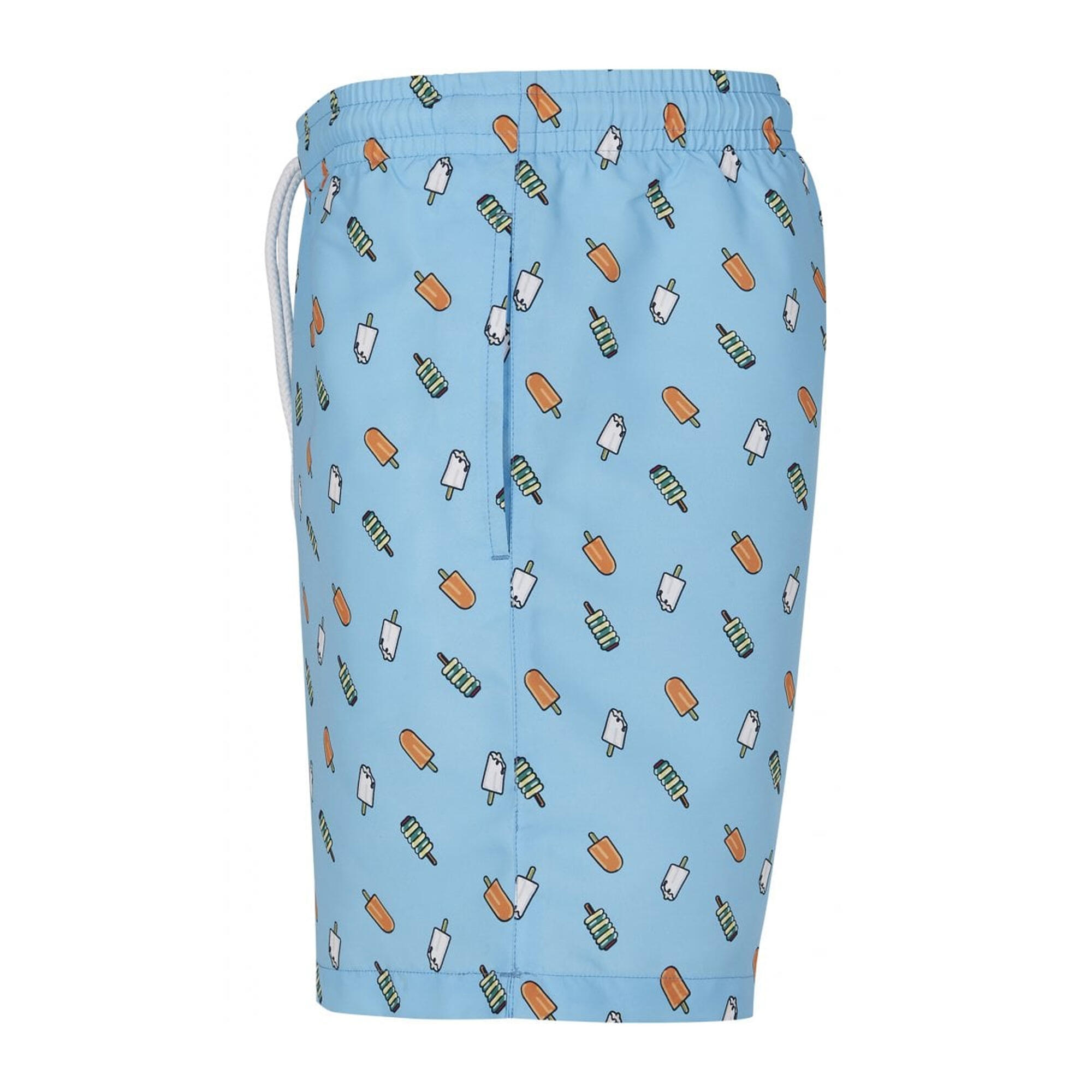 Costume Da Bagno A Pantaloncino Ghiacciolo Uomo Urban Classics Azzurro 3/3
