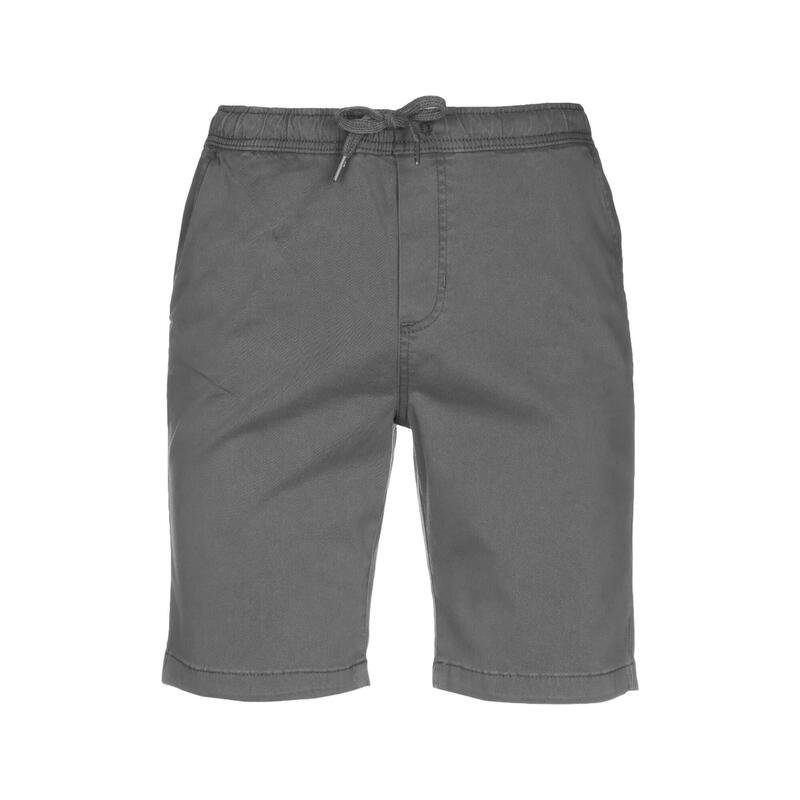 Heren Twill Stretch Sweat Shorts (Licht Asfalt)