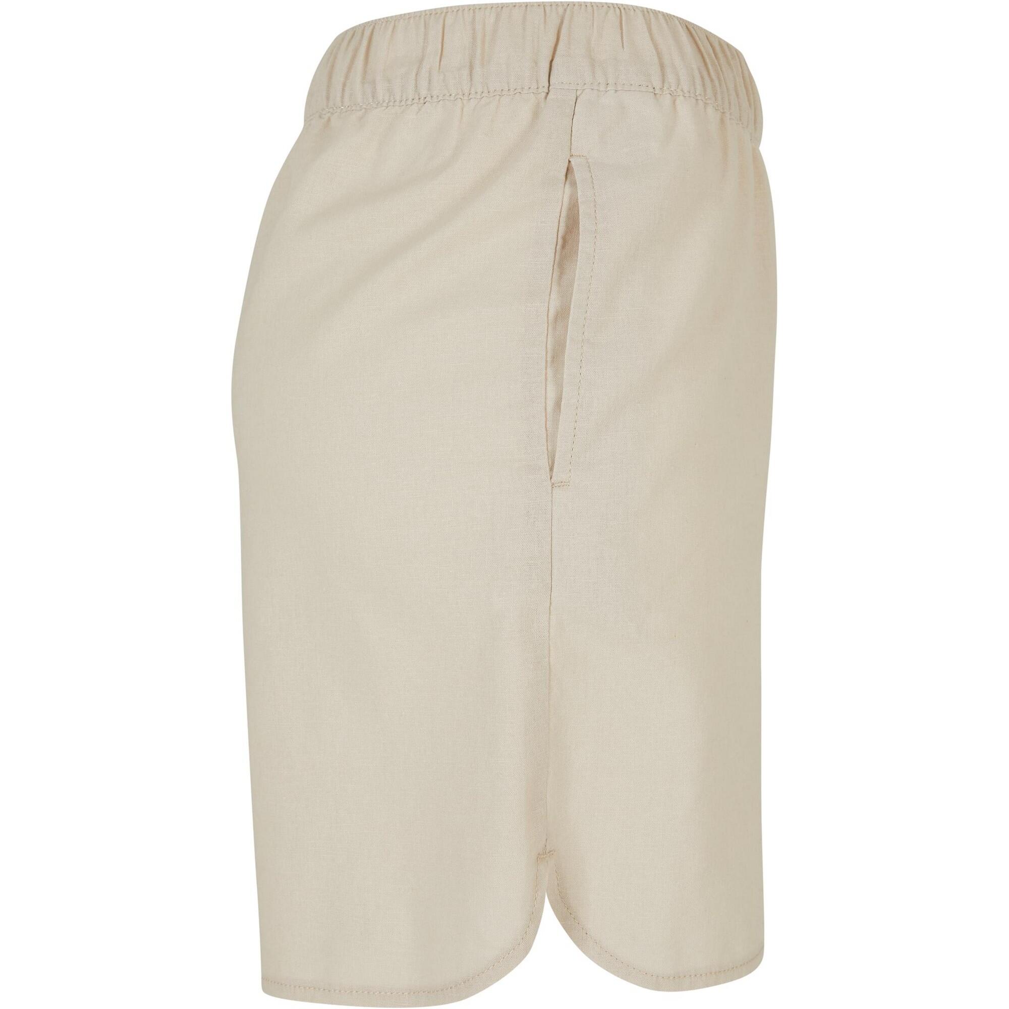 Pantaloncini Casual Donna Urban Classics Morbido Erba Marina 4/4