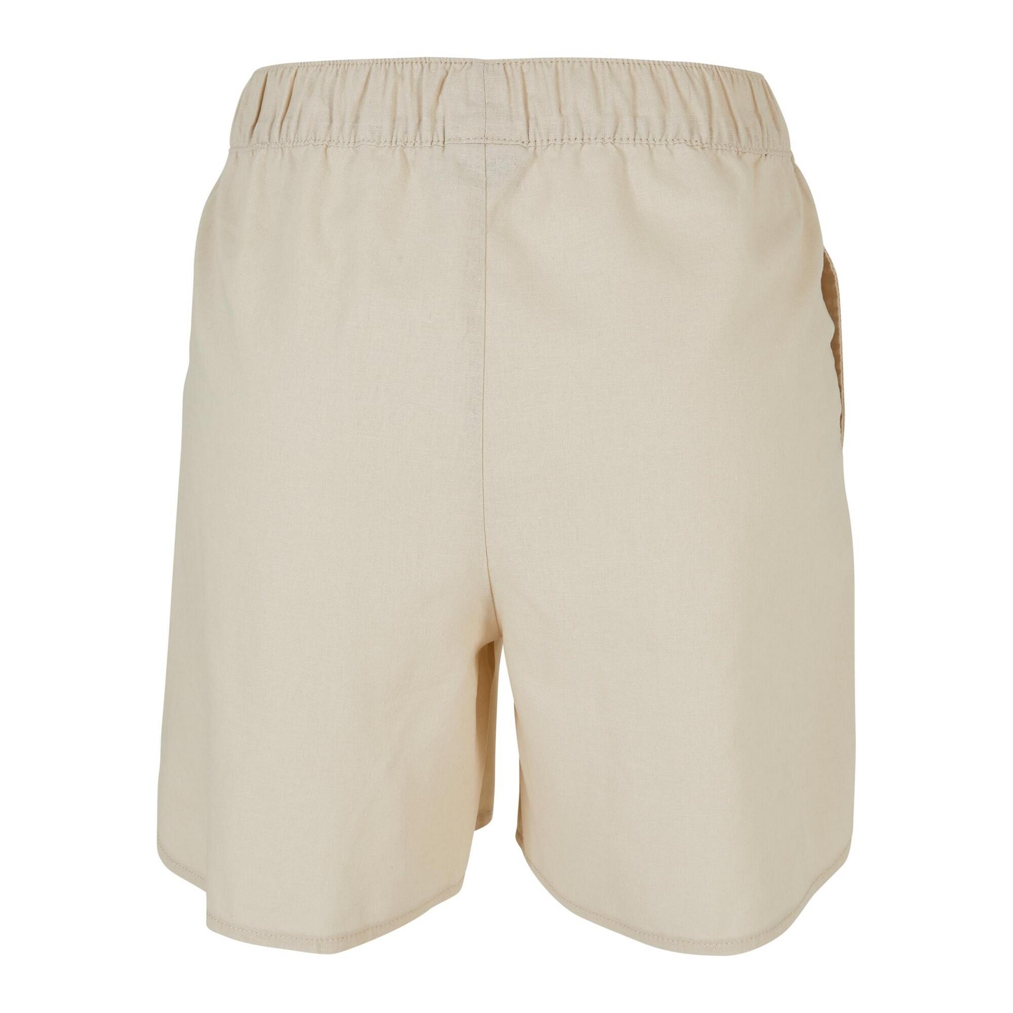 Pantaloncini Casual Donna Urban Classics Morbido Erba Marina 2/4