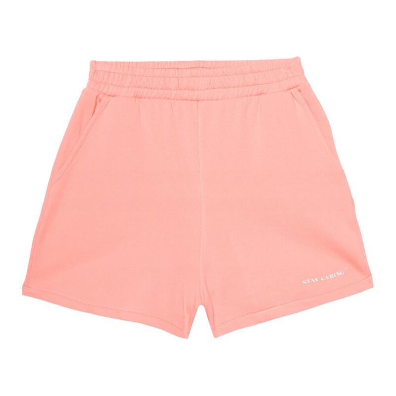 Short de jogging STAY CARING Femme (Saumon)