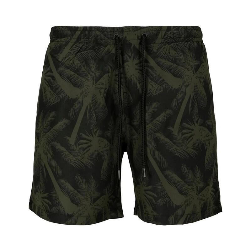 Maillot Homme Urban Classics Motif Rétro Short De Bain Homme Urban Classics - Motif Rétro - Taille Élastique Avec Cordon - Poche Zippée Maillot De Bain Motif