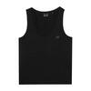 Dames Effen Slank Tanktop (Diep zwart)