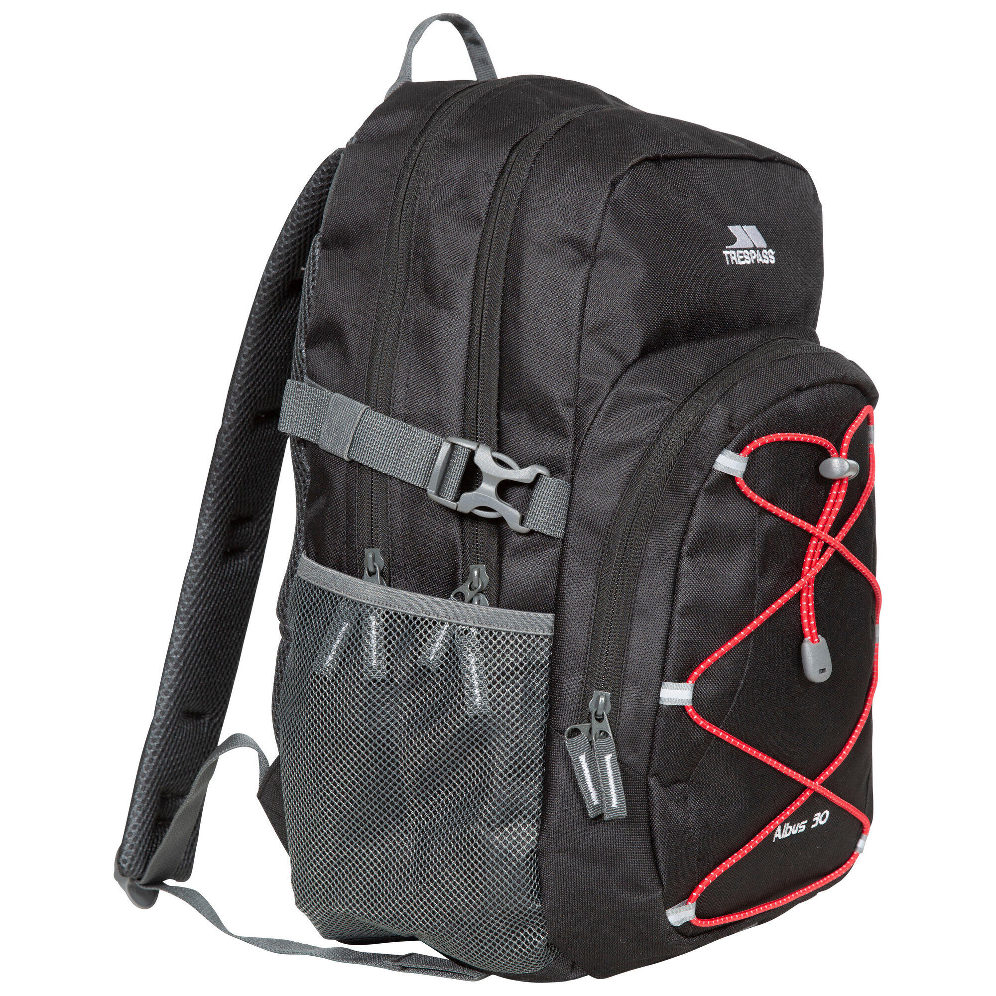 Zaino Casual Da 30 L Trespass Albus Nero Rosso 3/4