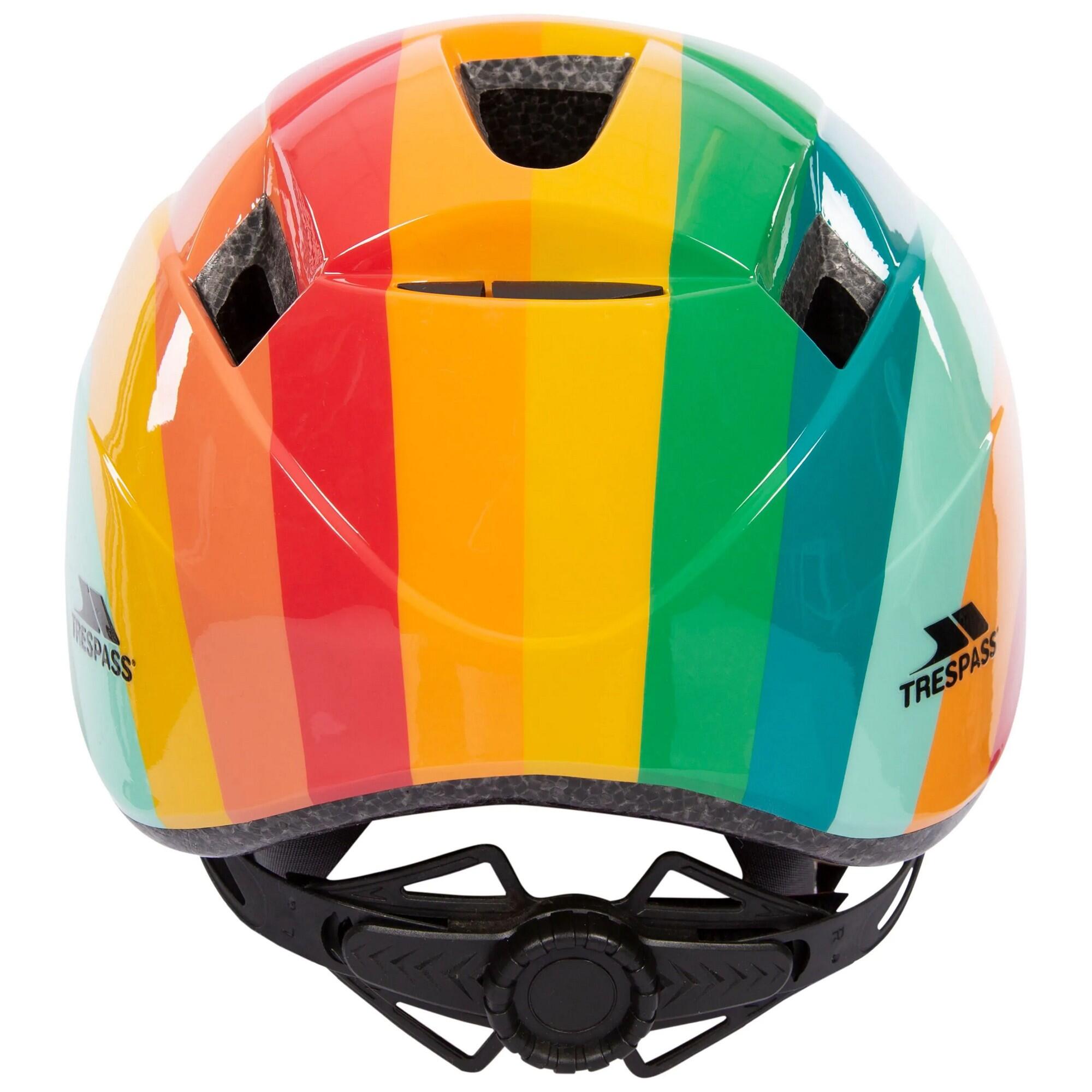 Childrens/Kids Dunt Rainbow Striped Mountain Biking Helmet (Multicoloured) 2/5