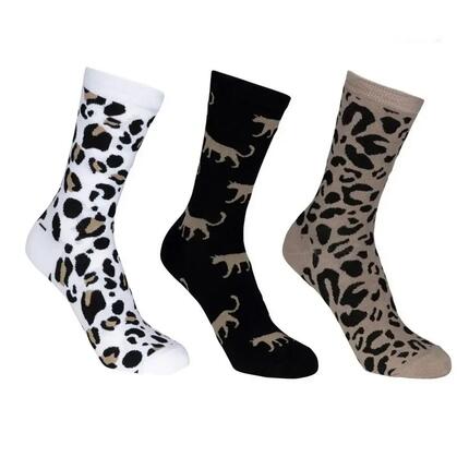 Chaussettes Motif/style Imprimé Animal CINCO Femme (Beige / Noir / Blanc)