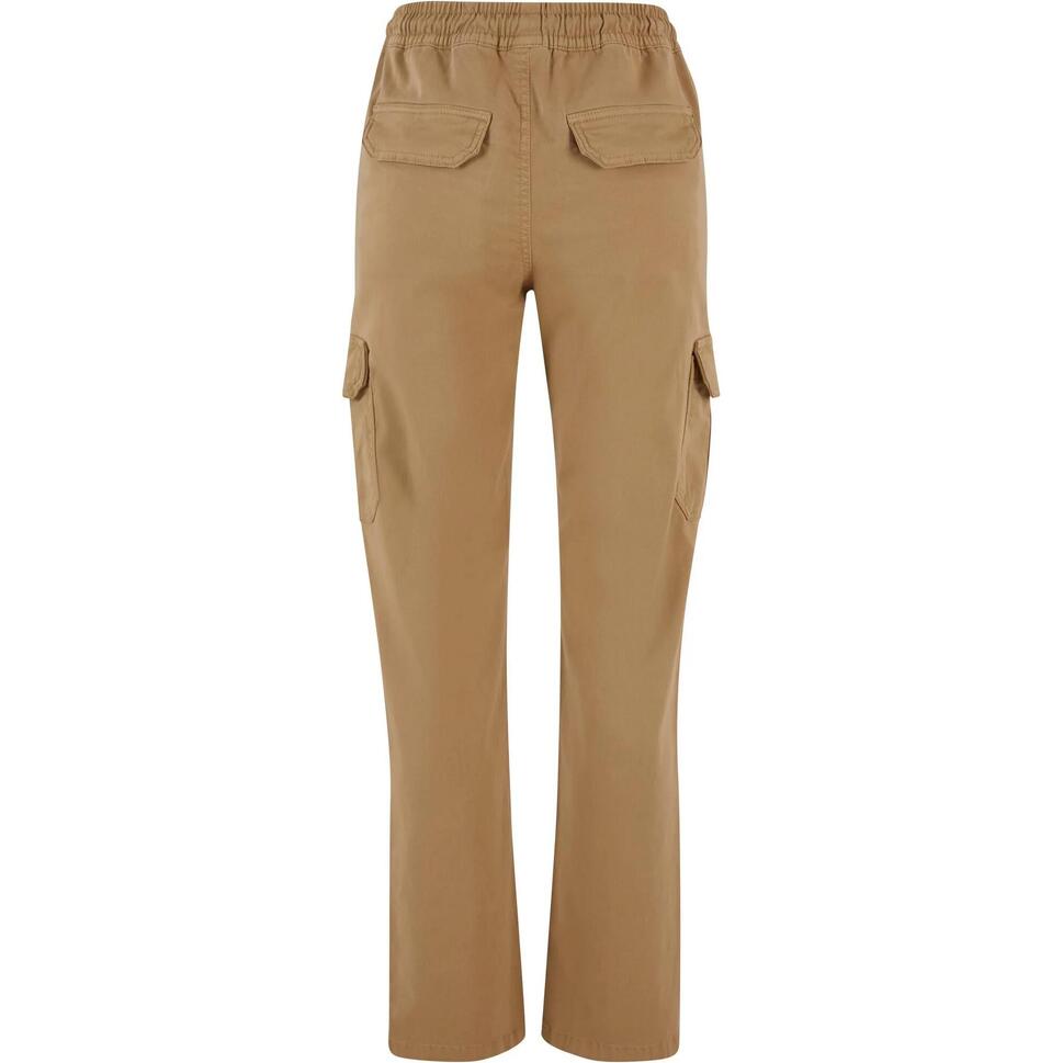 Spodnie Cargo Damskie Twill Z Wysokimi Stanami