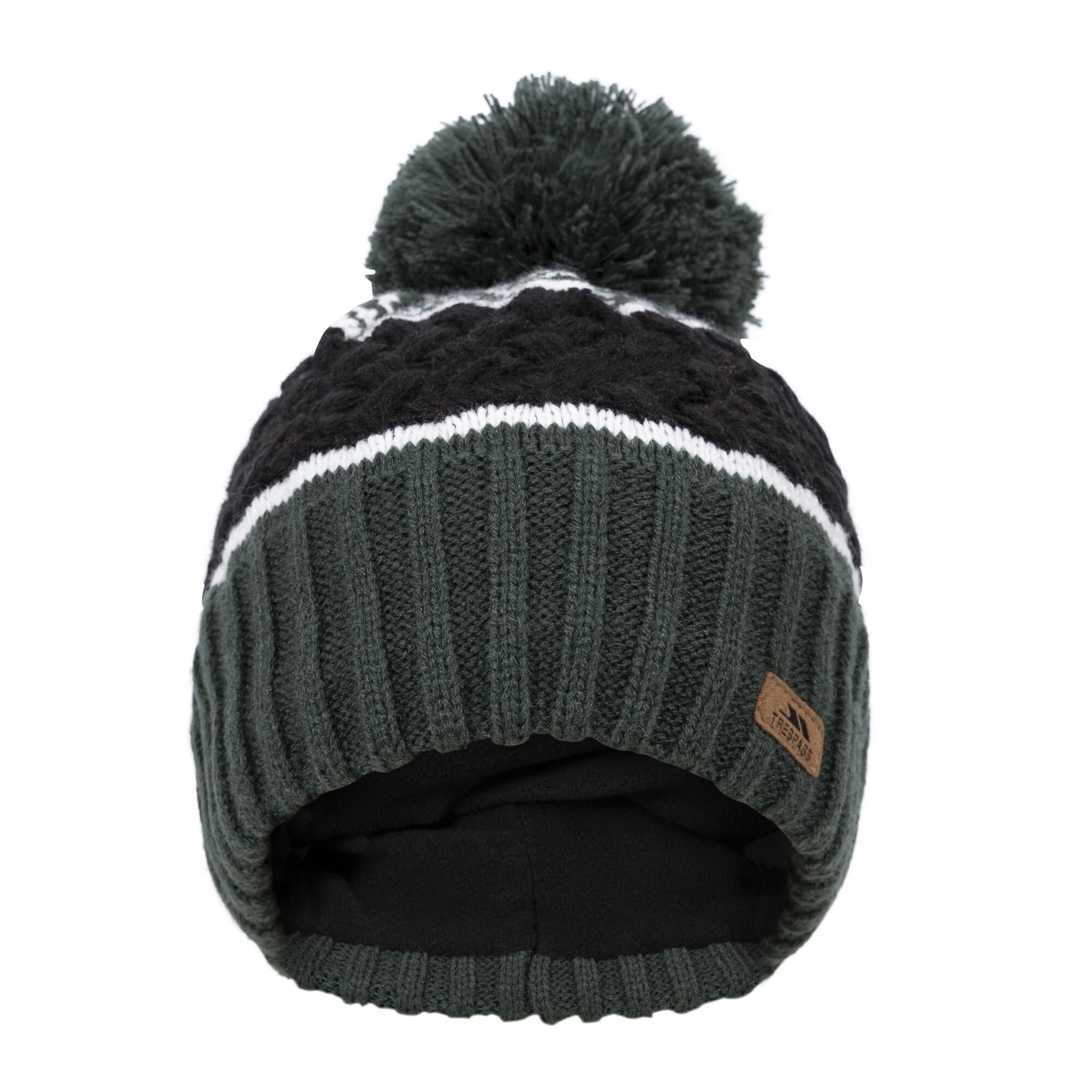 Bonnet AXEL Enfant (Vert Sombre / Noir / Blanc) 3/5