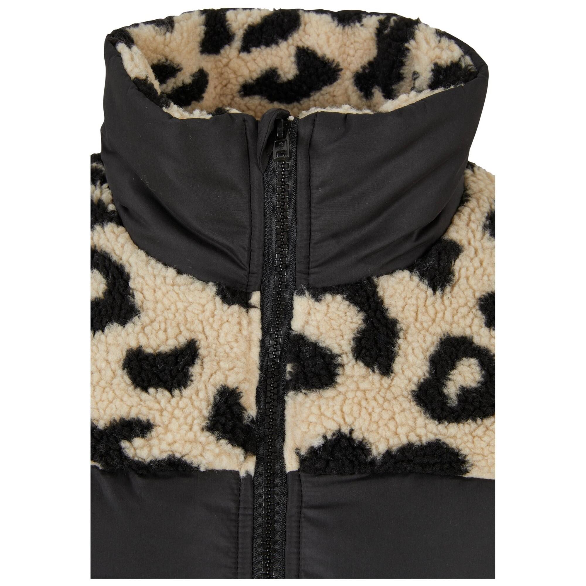 Piumino Leopardato Donna Urban Classics Nero Sabbia 4/4