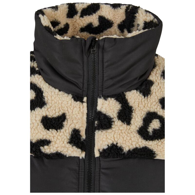 Jacheta Puffer Drumeții În Natură Urban Classics Imprimeu Leopard Femei