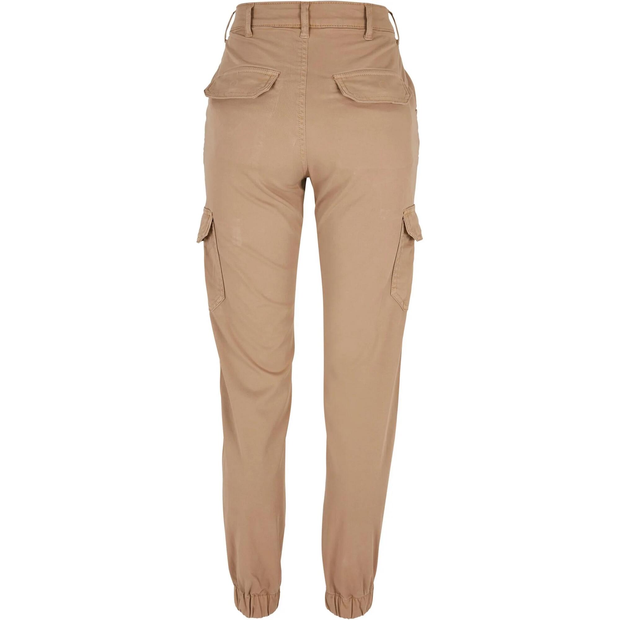 Pantaloni Cargo Vita Alta Donna Urban Classics Beige Unione 2/3
