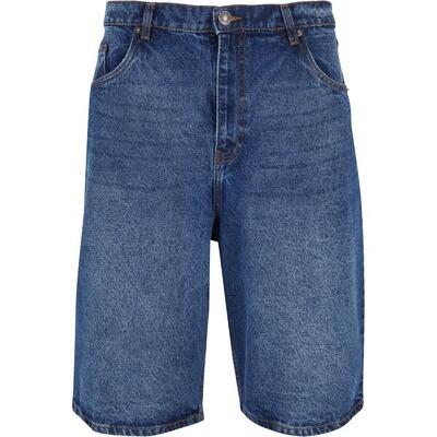 Heren 90's denim shorts zwaargewicht (nieuw mid blauw gewassen)