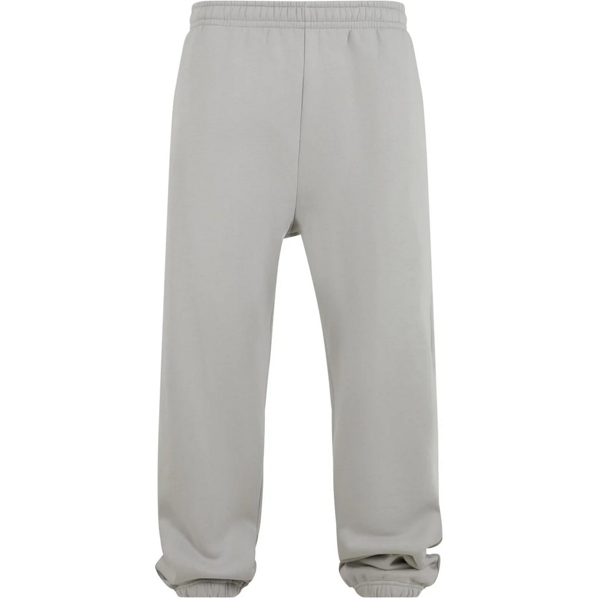 URBAN CLASSICS Calças de jogging lisas e fofas para homem Asfalto leve
