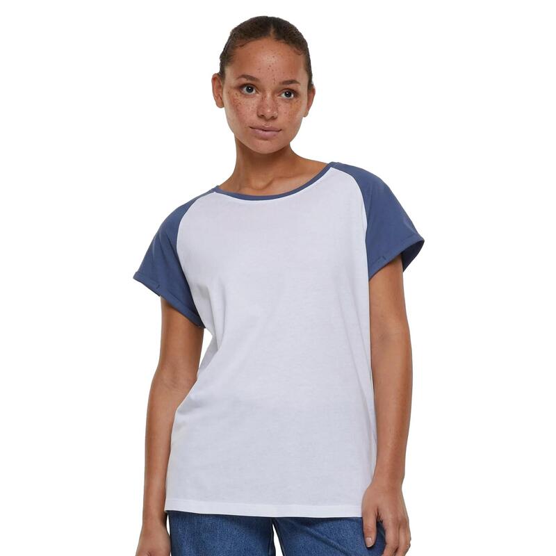 Tshirt Femme (Blanc / Bleu)