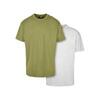 Tshirts Homme (Olive / Blanc)