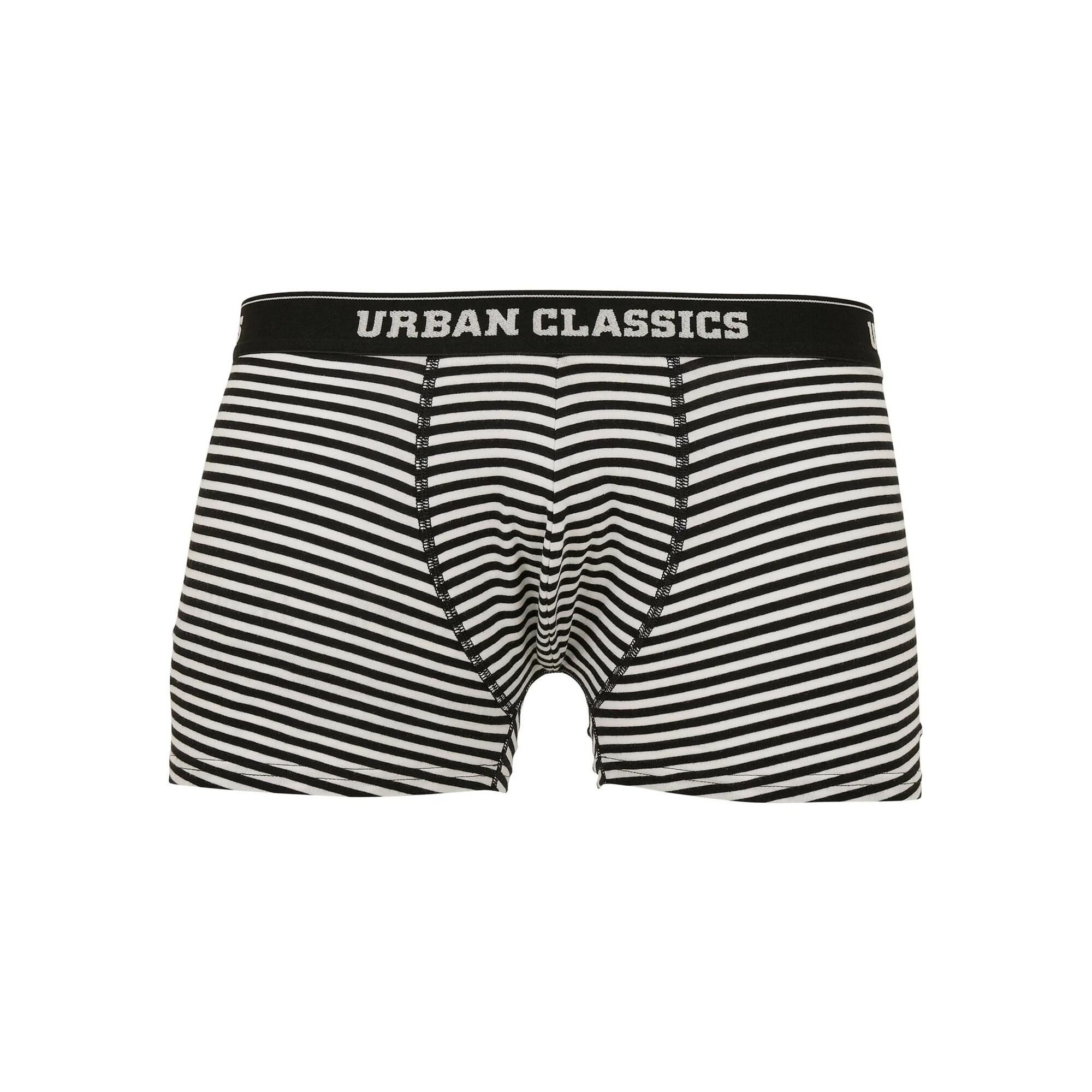 Boxer Strisce Uomo Misura Confezione 3 Urban Classics Verde Bottiglia Borgogna 2/3
