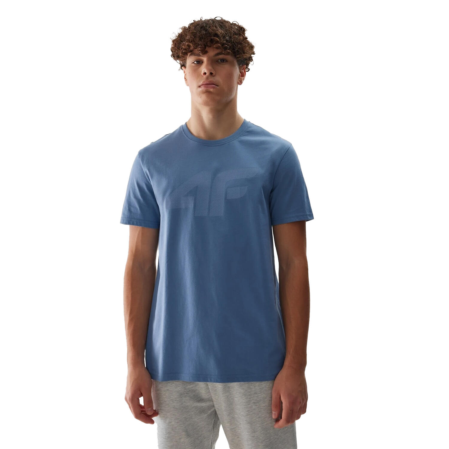 Tshirt Motif/style Logo Homme (Denim) 4/4