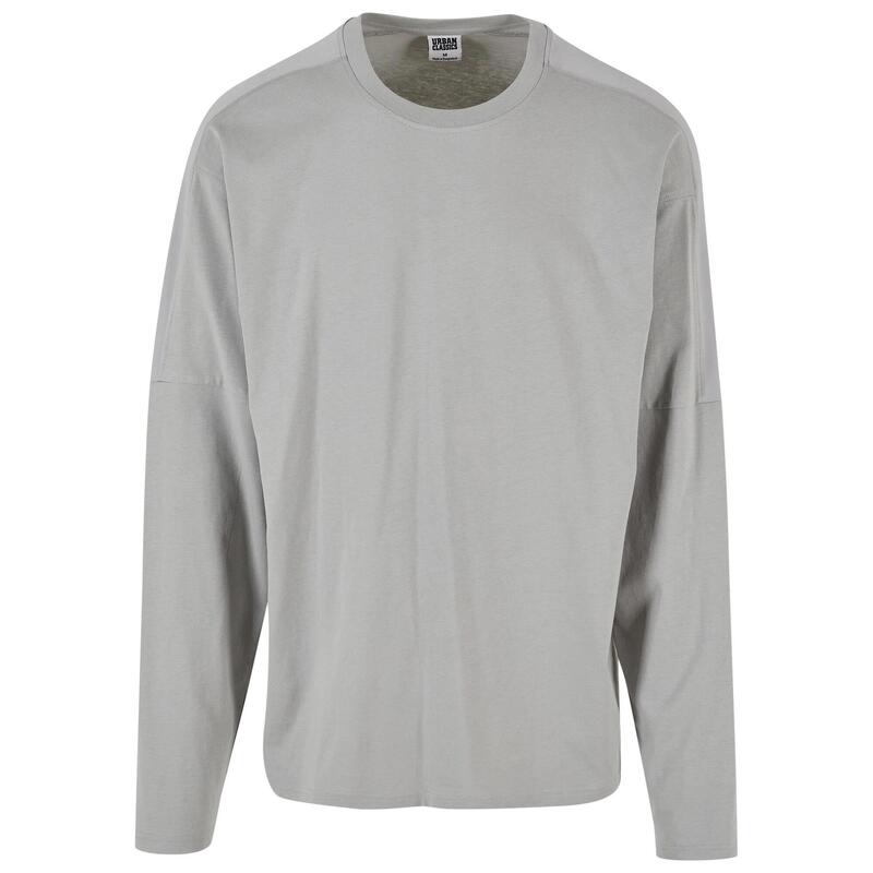 Heren Raglan Tshirt met lange mouwen (Licht Asfalt)