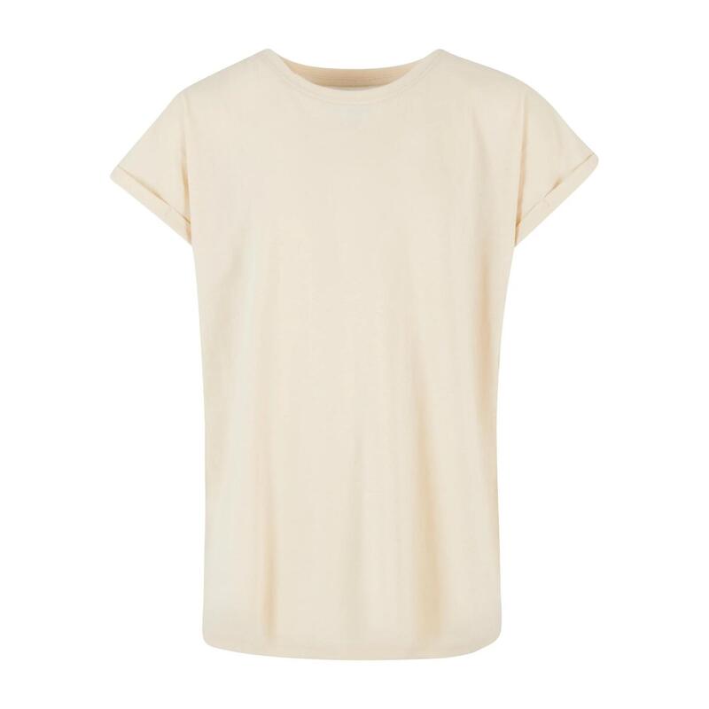 T-Shirt de ombros alargados para raparigas (Conjunto de 2) Branco Areia / Preto
