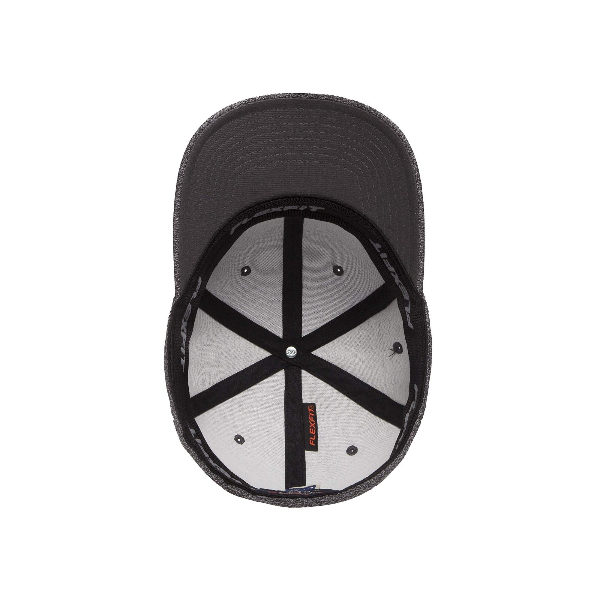 Cappellino Da Baseball Flexfit Grigio Scuro Con Toni Porpora 2/3