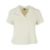 Dames badstof poloshirt (Licht wit)