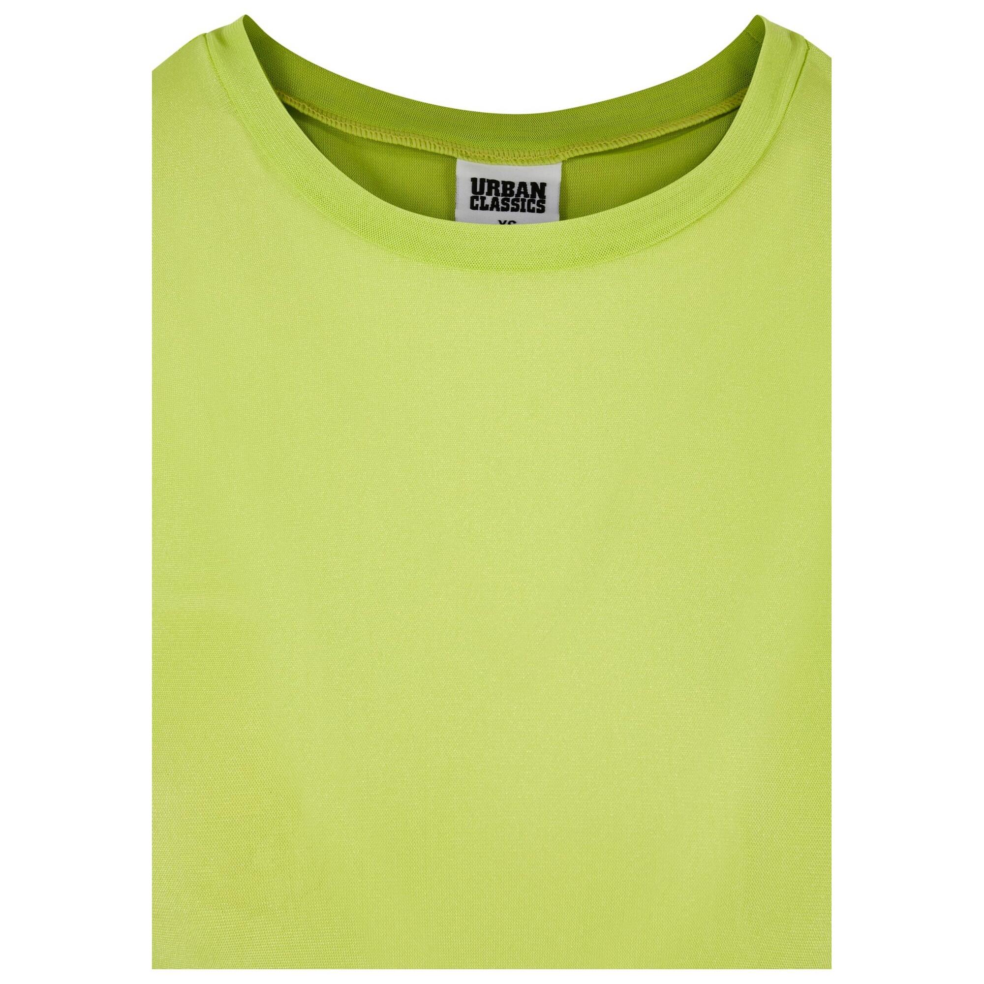 Maglietta Ritagliata Donna Urban Classics Giallo Ghiacciato 4/4