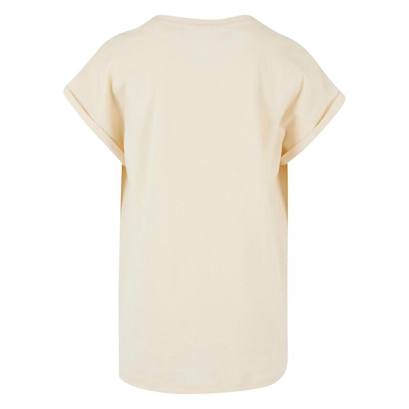 T-Shirt de ombros alargados para raparigas (Conjunto de 2) Branco Areia / Preto