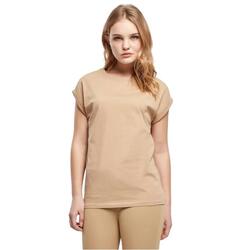 Dames Verlengd Schouder Tshirt (Set van 3) (Beige)