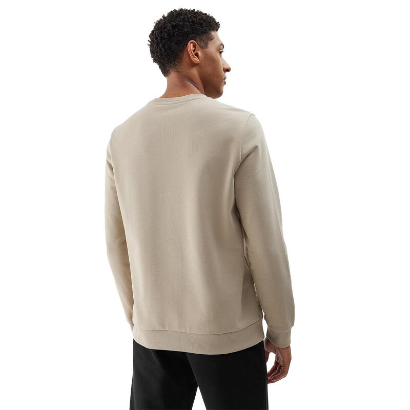 Effen Heren Sweatshirt (Beige)