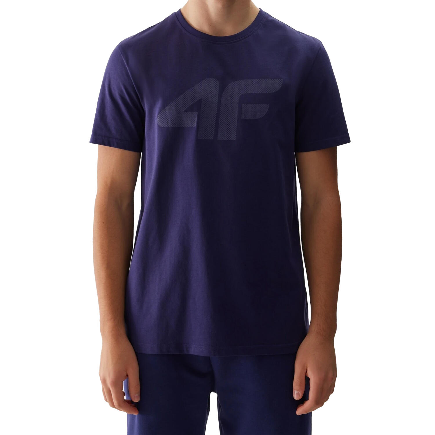 4F Mens Logo Regular TShirt (Navy)