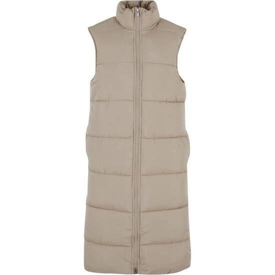 Gilet Lungo Piumino Donna Urban Classics Sabbia Bagnata