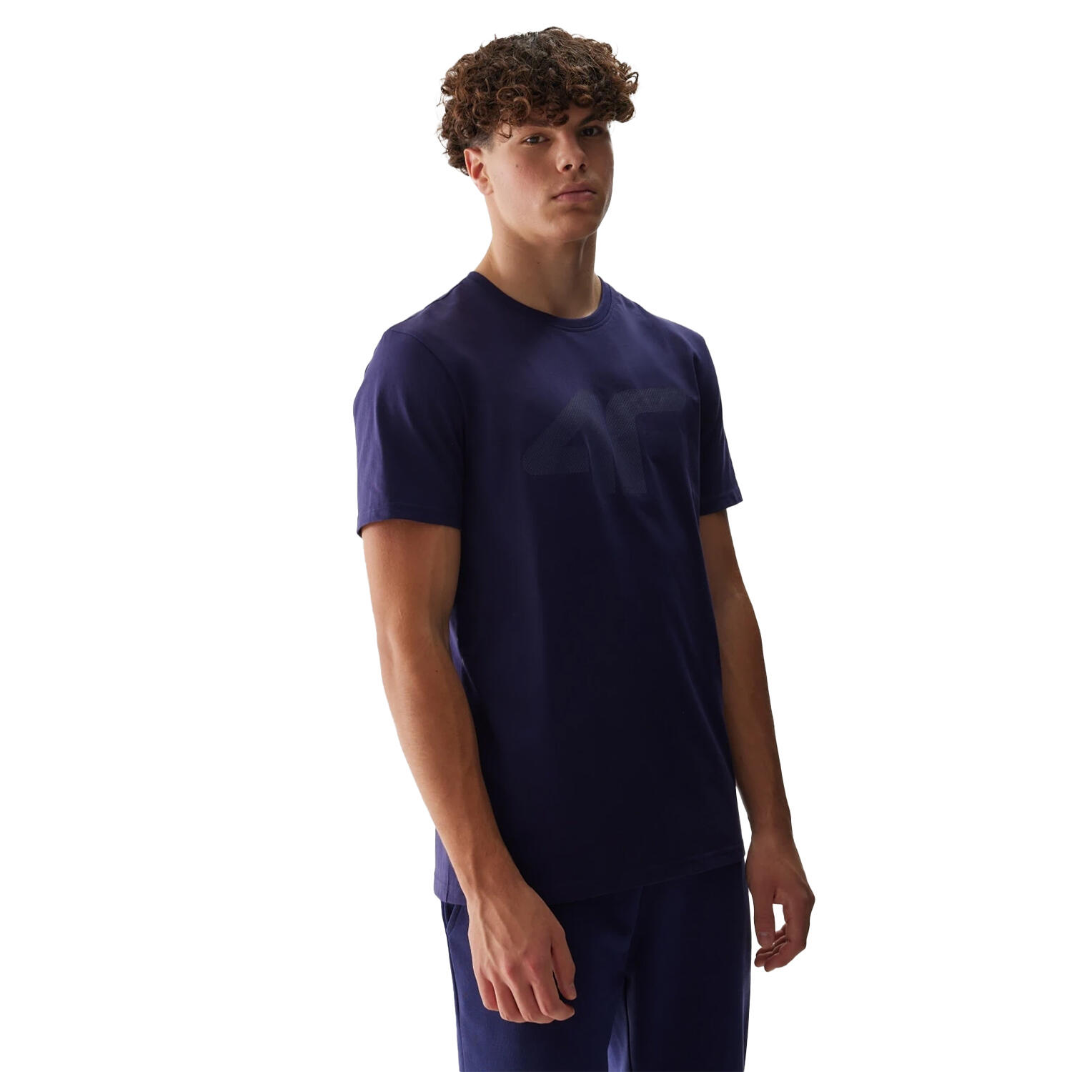TShirt für Herren Marineblau 3/4