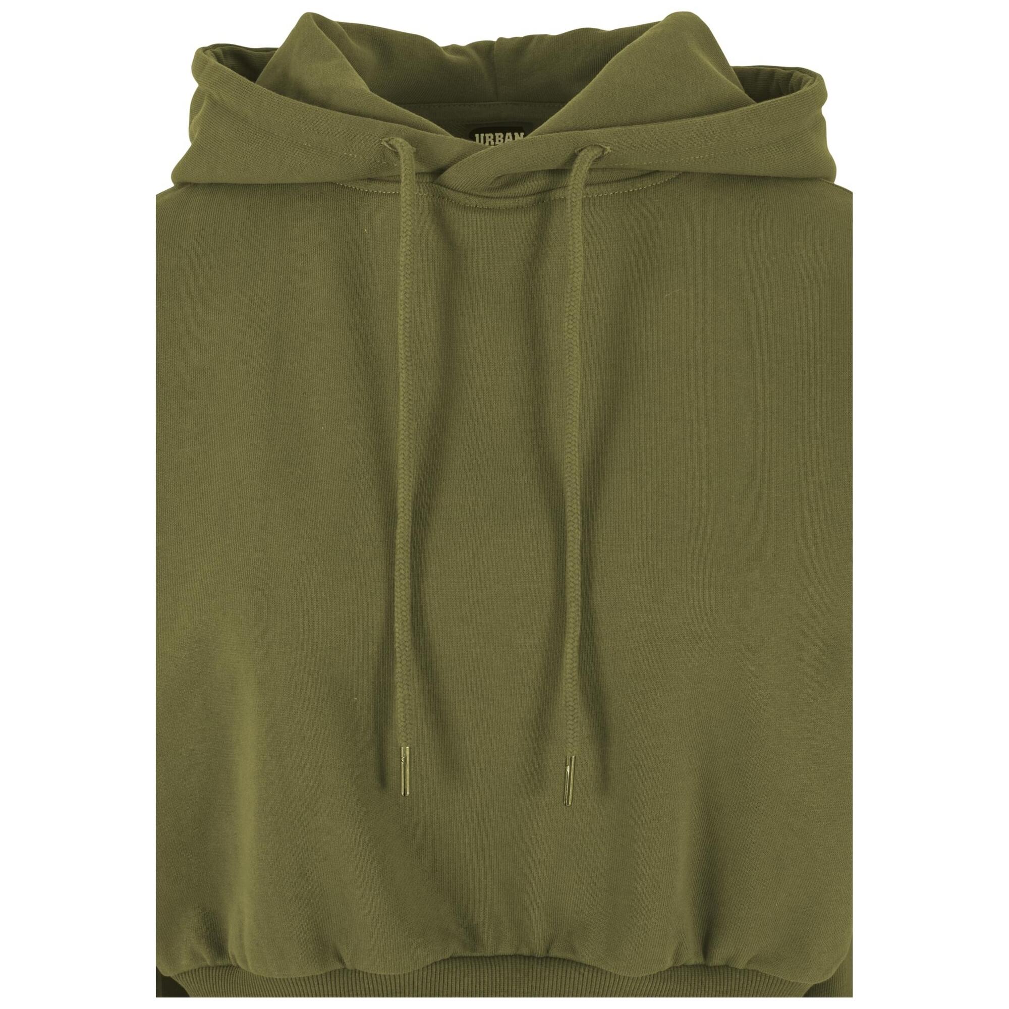Felpa Con Cappuccio Ritagliata Donna Urban Classics Olivo Estivo 3/3