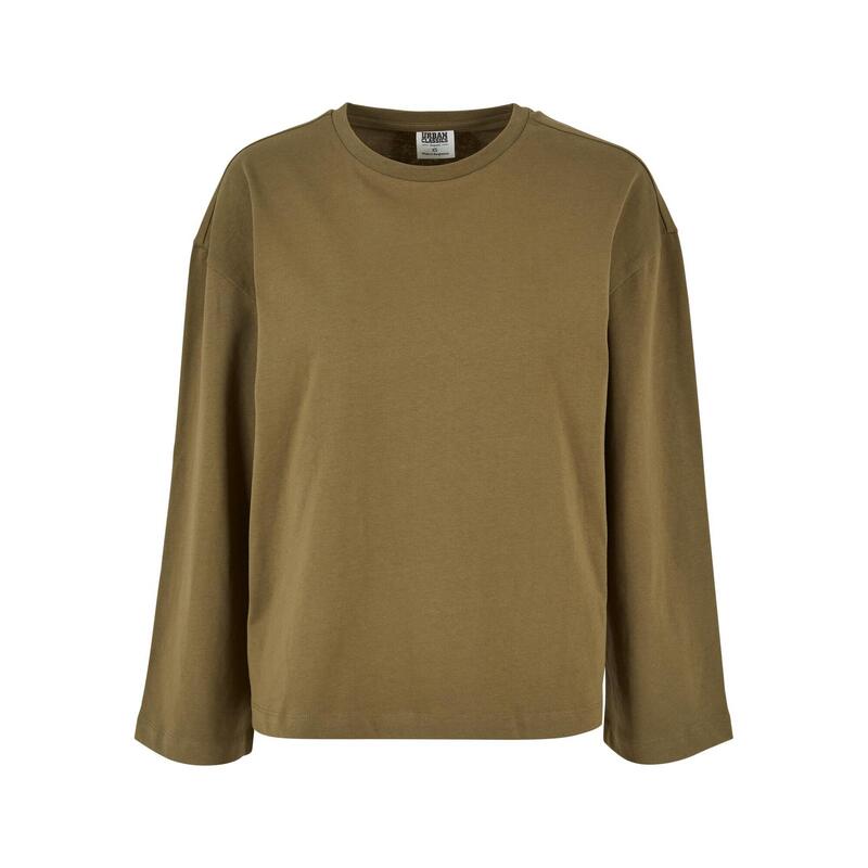 Dames Organic Cotton Oversized Tshirt met lange mouwen (Tiniolive)