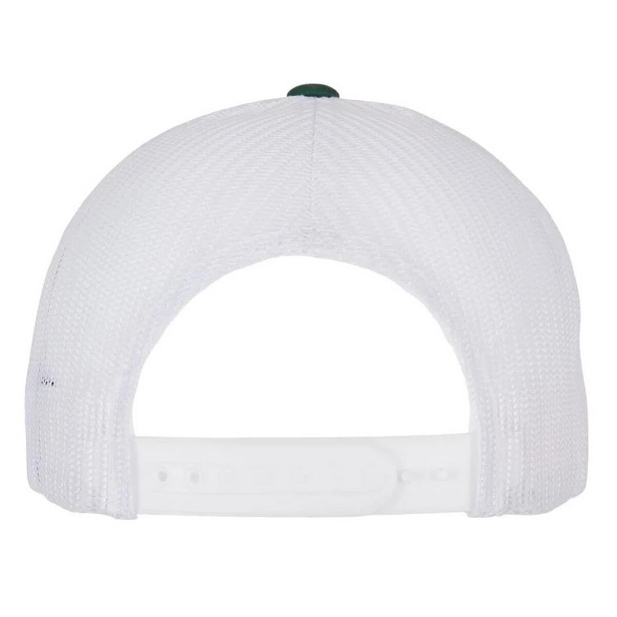 Cappellino Da Camionista Retrò A Due Tonalit� Flexfit Sempreverde Bianco 2/2