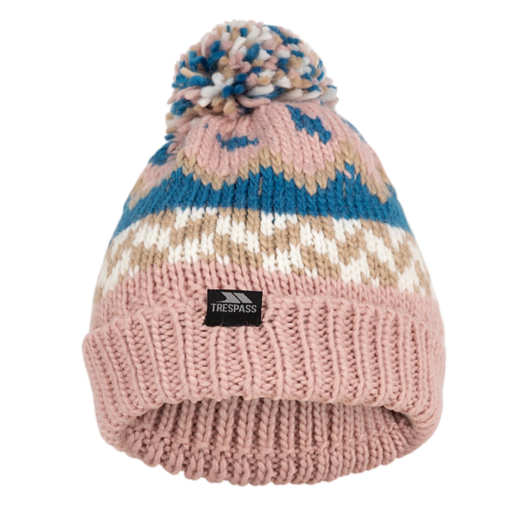 Trespass - Chapeau Twiglet Enfant (rose Pâle / Bleu Bondi) - Bonnet - Bleu|rose - Decathlon