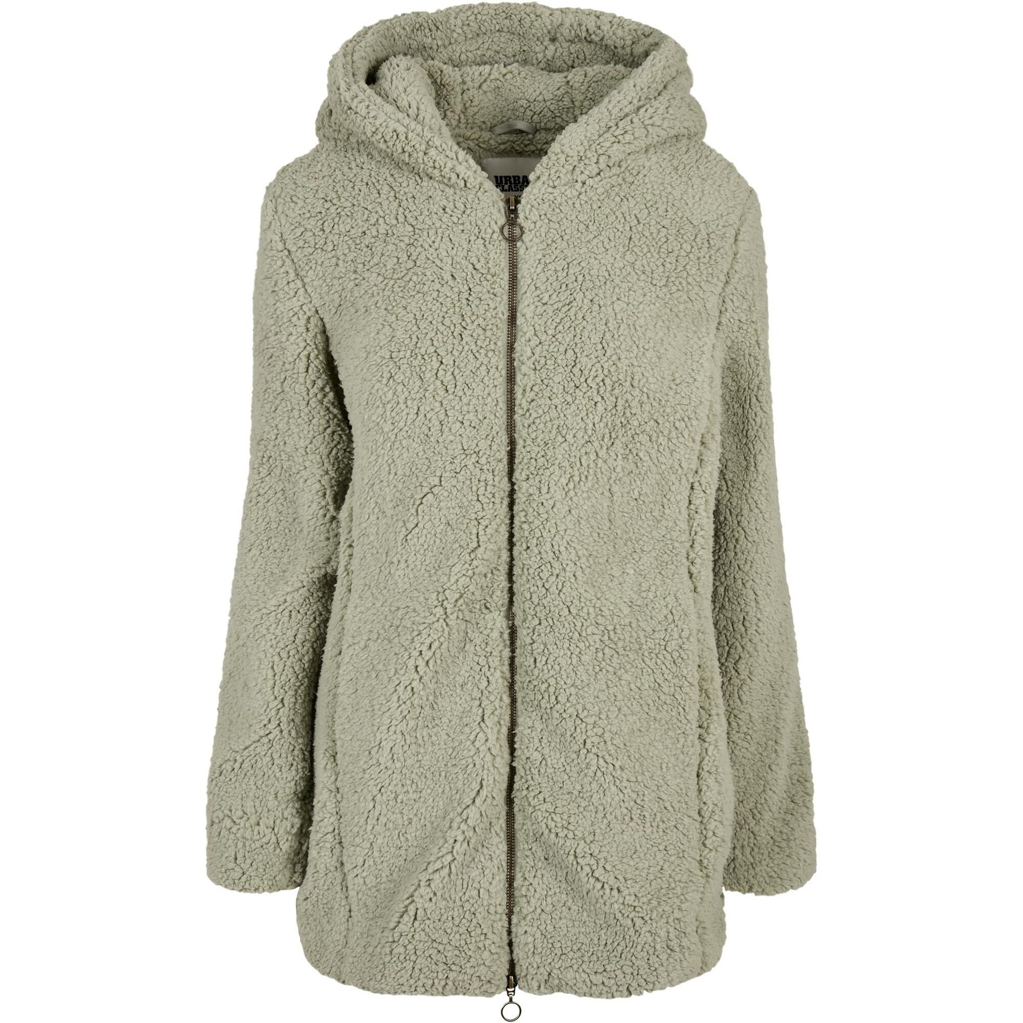 Casaco Sherpa para senhora/senhora Sálvia suave