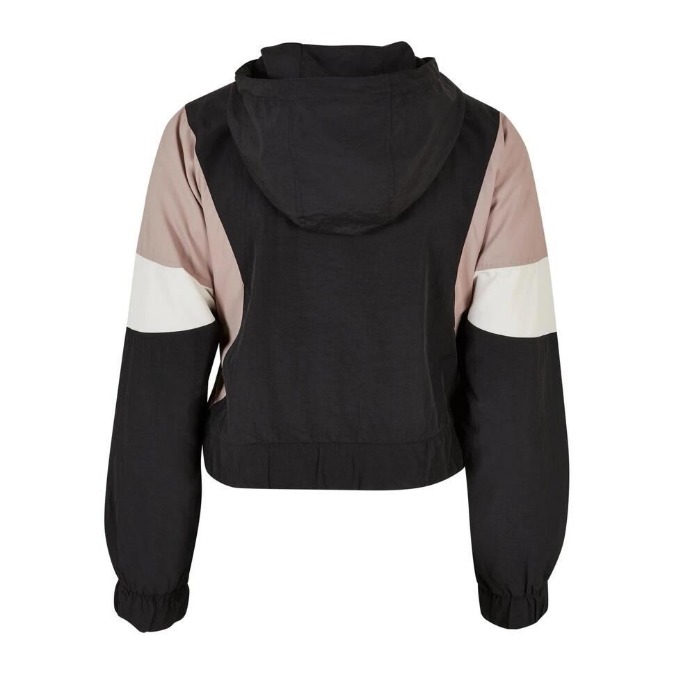 Krótka Kurtka Damska 3 Tone Crinkle