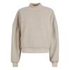 Dames Sherpa Sweater met staande kraag (Nat zand)