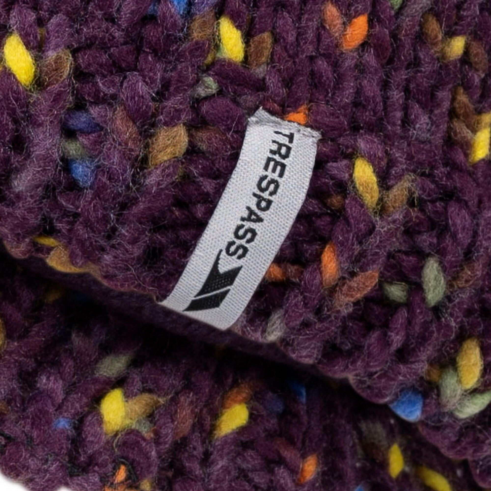 Kinderen/Kinderen Ted Pom Pom muts (Potent Paars) 3/4