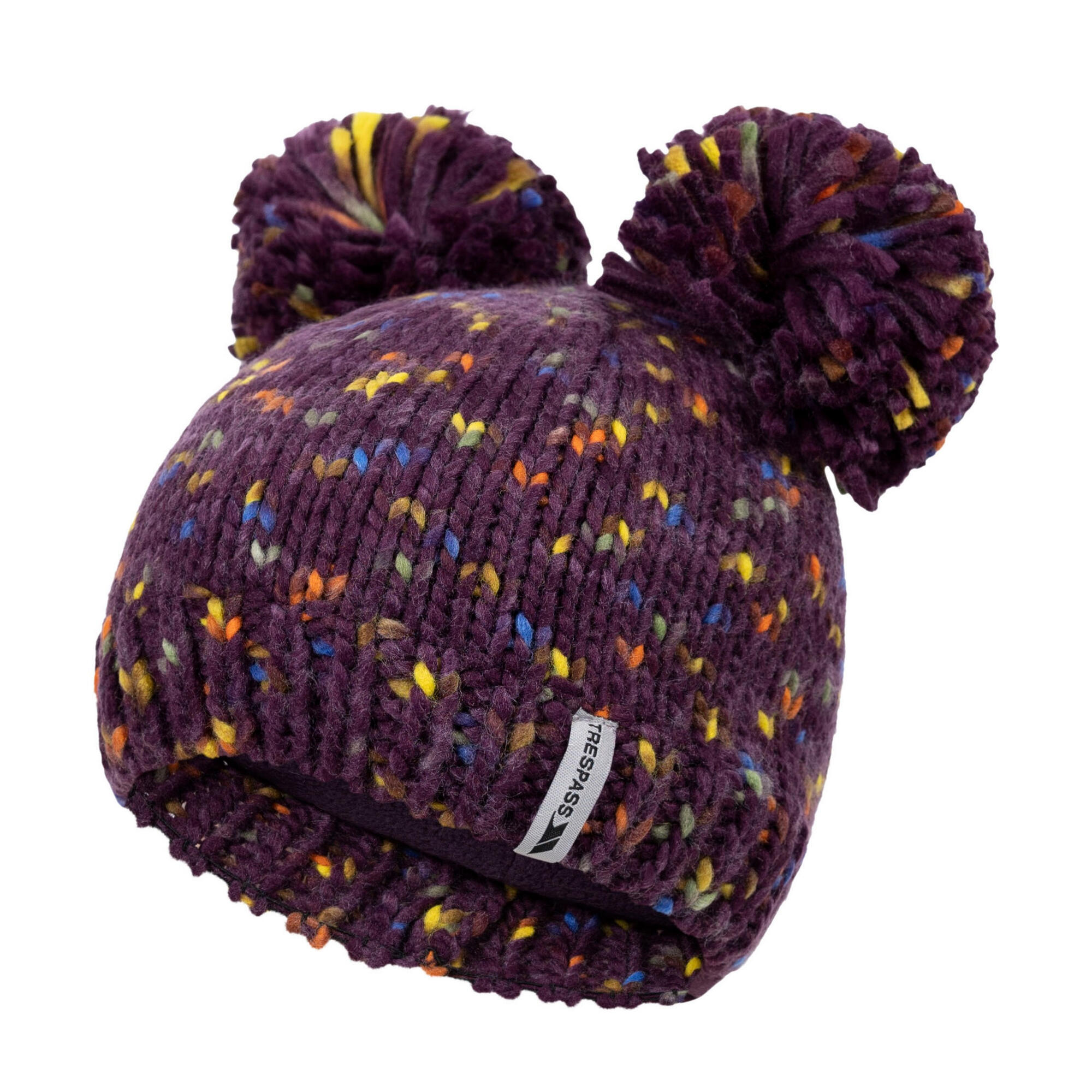 Kinderen/Kinderen Ted Pom Pom muts (Potent Paars) 2/4