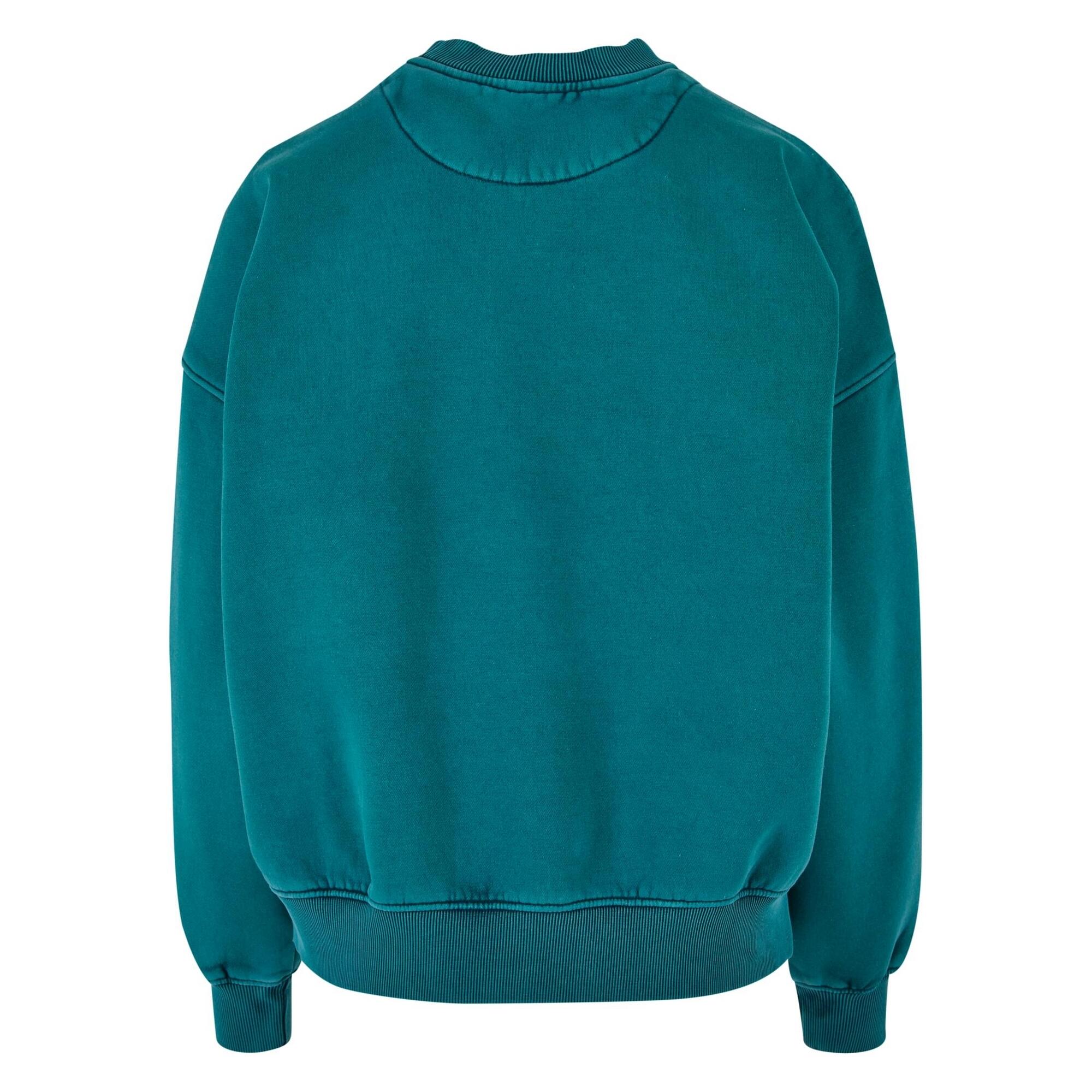Felpa Oversize Girocollo Donna Urban Classics Verde Acqua 2/2