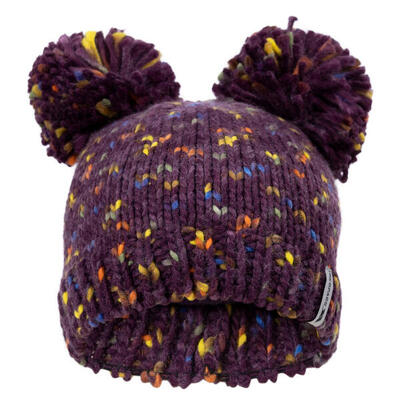 Kinderen/kinderen ted pom pom muts (potent paars)
