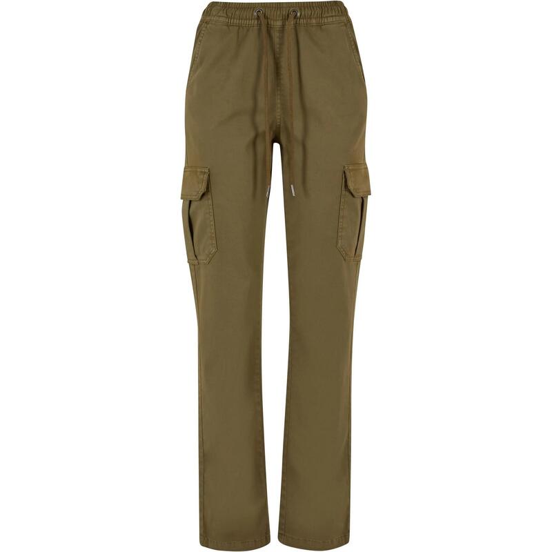 Dames Twill Cargo Broek met Hoge Taille (Tiniolive)