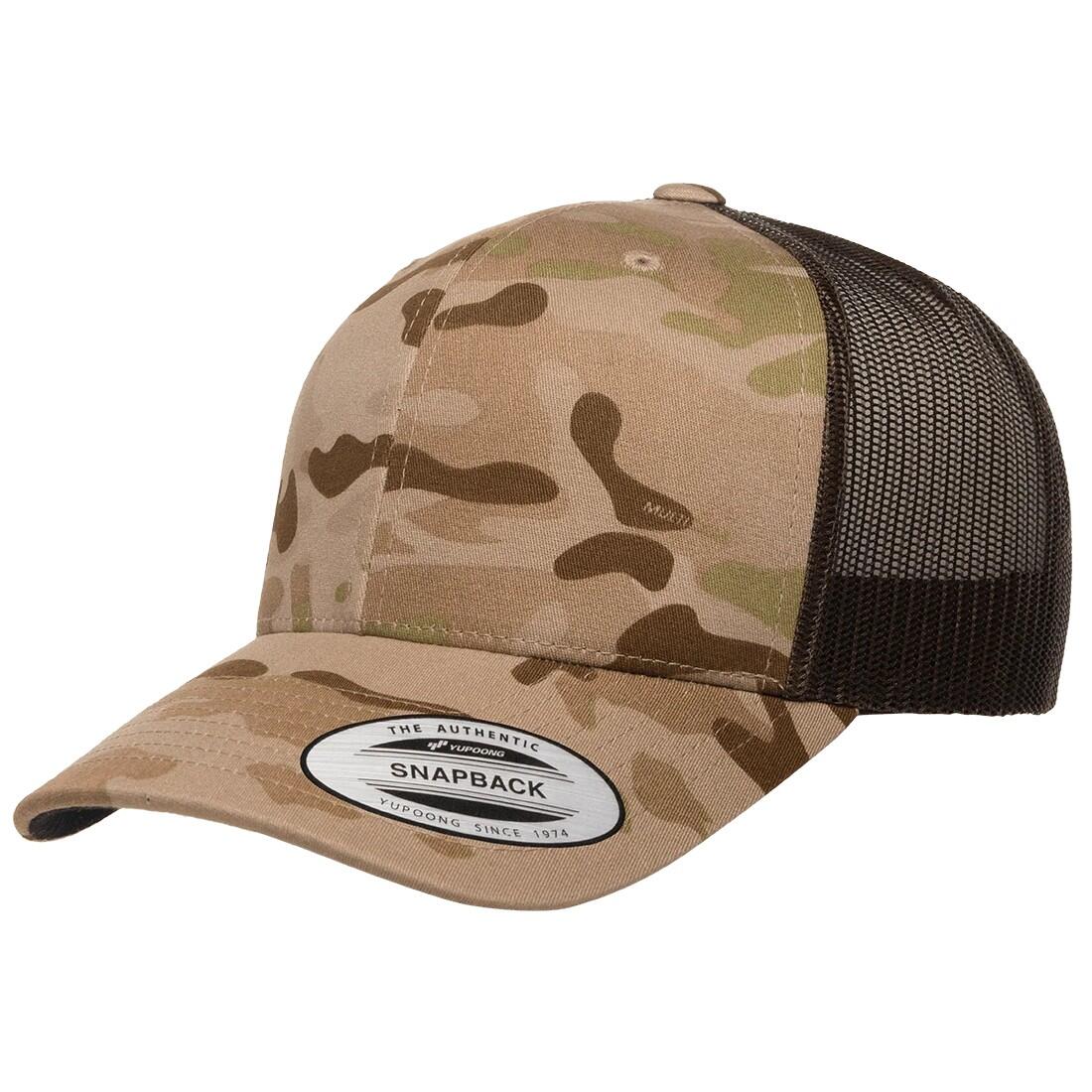 Cappellino Da Camionista Retrò Flexfit YP Classics Arido Marrone 3/3